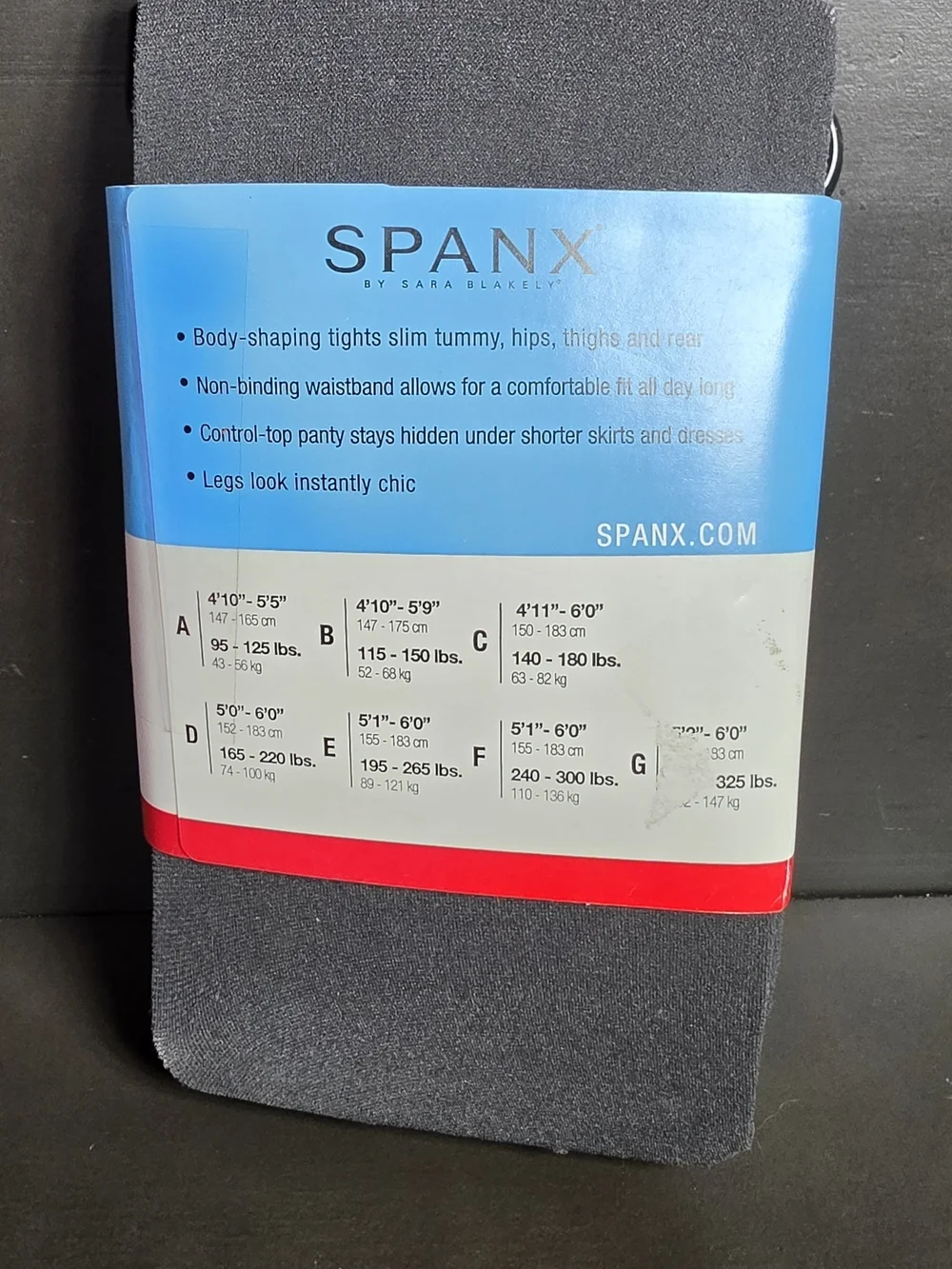SPANX Takes Off Shaping Tights  in Grey Size D